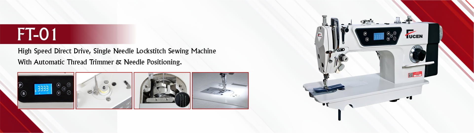 High Speed Direct Drive, Needle Sewing Machine banner