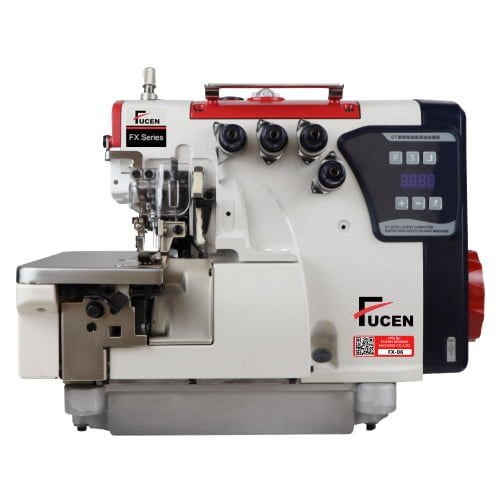 FX-06 SUPER HIGH SPEED DIRECT, 6 THREAD OVERLOCK MACHINE WITH INBUILT CONTROL PANEL AND USB INTERFACE.