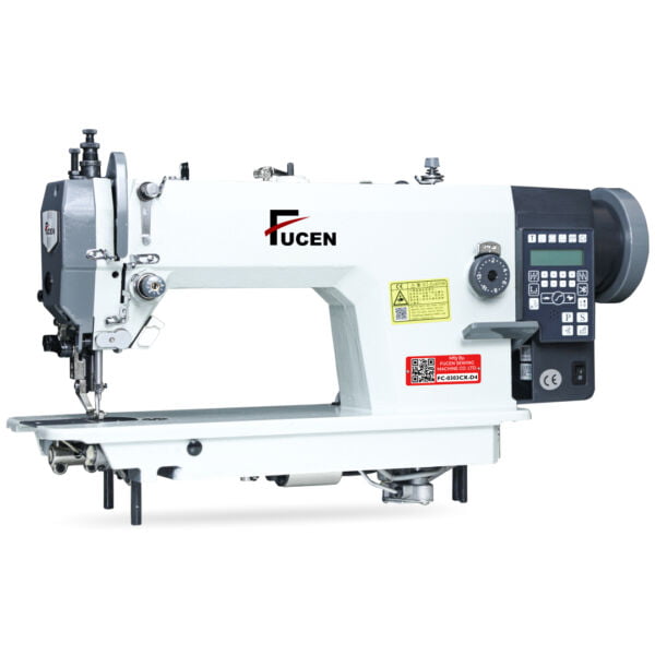 title FC-0303CX-D4: Computerized Direct Drive, Single Needle Flat Bed Top and Bottom Feed Heavy Duty Lockstitch Sewing Machine (Large Hook)