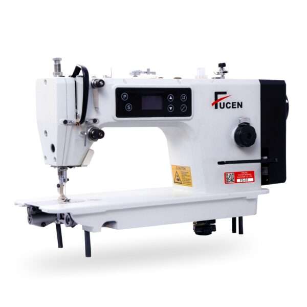 title FS-07: High Speed Direct Drive, Needle Positioning, Soft Start Single Needle Lockstitch Sewing Machine With Front LED Control Panel.