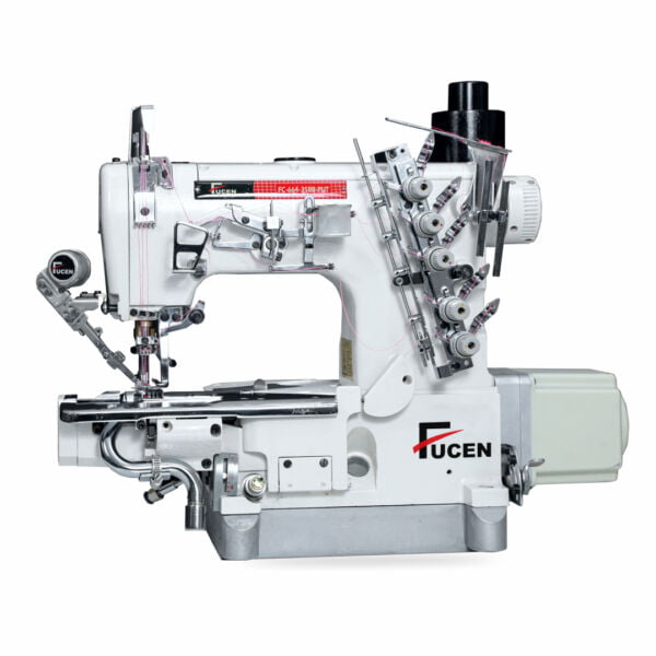title FC-664-35BB-PUT: Super high Speed cylinder bed Interlock sewing machine(Bottom Hemming Left side fabric trimmer) with pneumatic auto thread trimmer