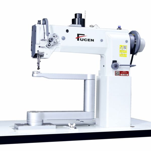 title FC-360D: Single Needle Unison Feed, 360 degrees of Horizontal rotation of curved High Left Side Post Bed sewing Machine.