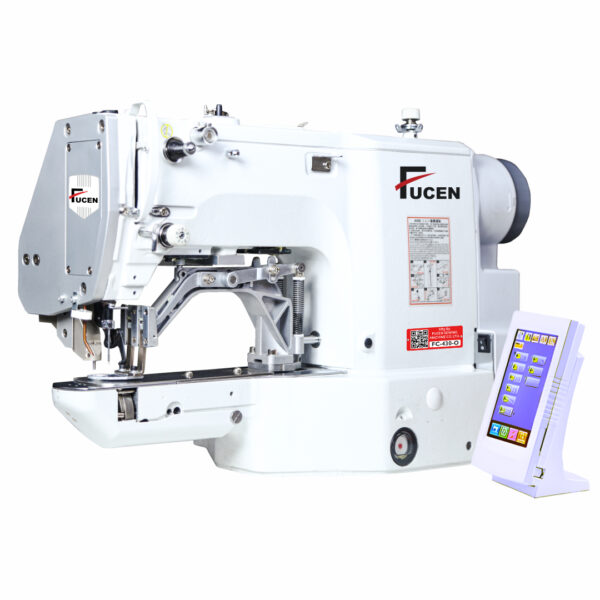 title FC-430-O: High Speed Direct Drive, Computer Controlled Lockstitch Round Bar Tacking Sewing Machine (Cap Hole)