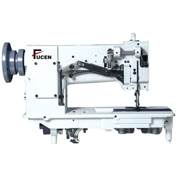 title FC-4420: Double Needle feed lockstitch sewing machine with vertical axis large hook.