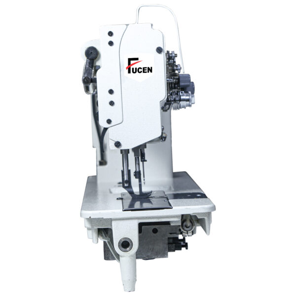 title FC-4420: Double Needle feed lockstitch sewing machine with vertical axis large hook.