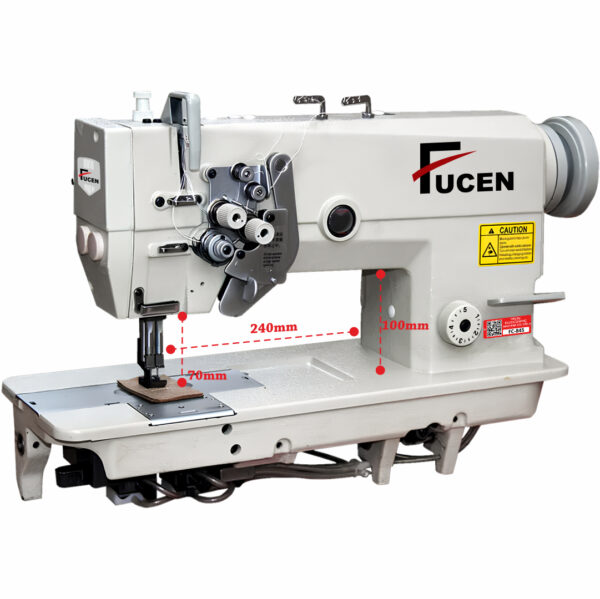 title FC-845: High speed double needle split bar, needle feed, lockstitch sewing machine.