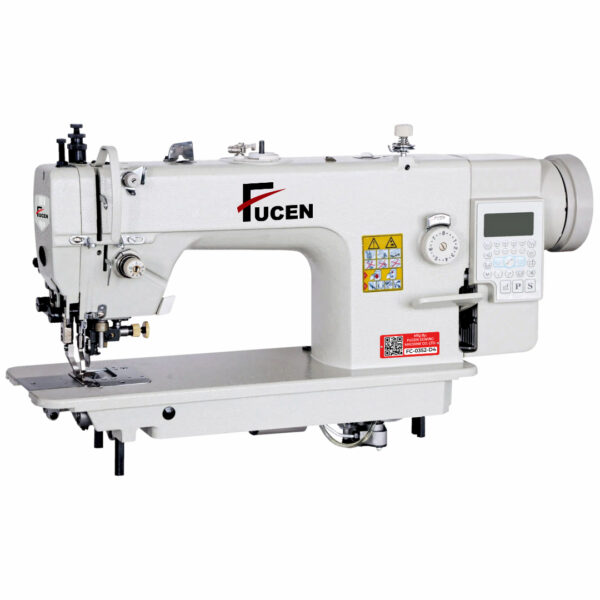 title FC-0352-D4: Computerized Single Needle, Top And Bottom Feed Edge Cutter Walking Foot Lockstitch Sewing Machine With Automatic Thread Trimmer, Needle Positing Auto Reverse, Auto Lifter & Operational Panel.