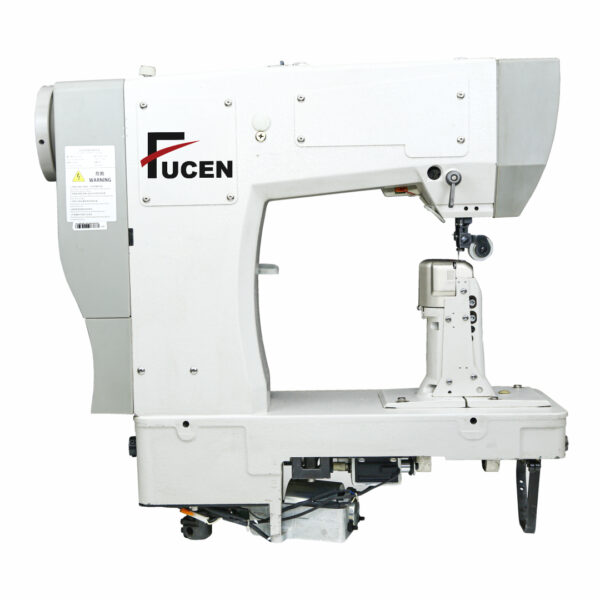 FC-1591: Computrised Direct Drive, Single Needle, Needle Feed & Top/Bottom Roller Feed, Postbed Sewing Machine (With automatic under trimming & back tacking & roller presser lifting)(Large hook) (Backtacking with power driven roller presser) - Image 2