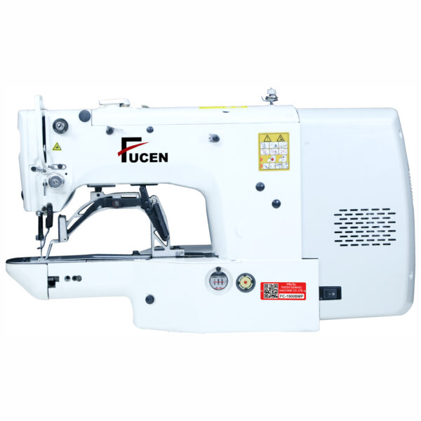 title FC-1900BMP High Speed, Computerized, Single Thread, Button & Bar taking multi Purpose sewing machine.