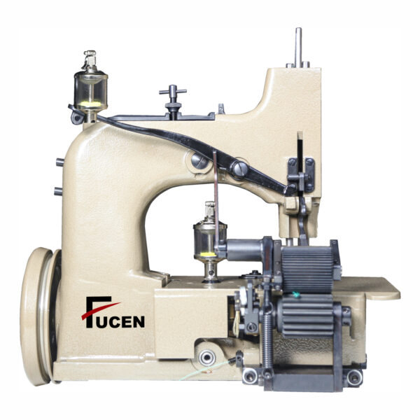 title FH-4N3: Three thread heavy duty overedging sewing machine for attaching ropes to net borders.